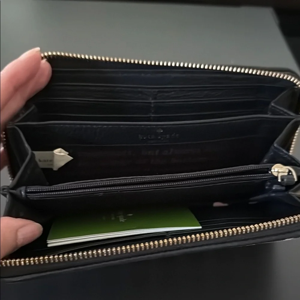 Kate Spade Black and White Checkered Wallet - Picture 2 of 2
